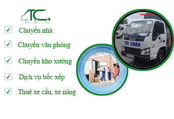 Danh sách dịch vụ chuyển nhà, chuyển văn phòng, chuyển kho xưởng, bốc xếp và thuê xe cẩu, xe nâng